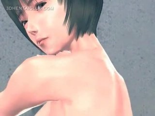 Elite ass anime beauty banged from behind gets creampie